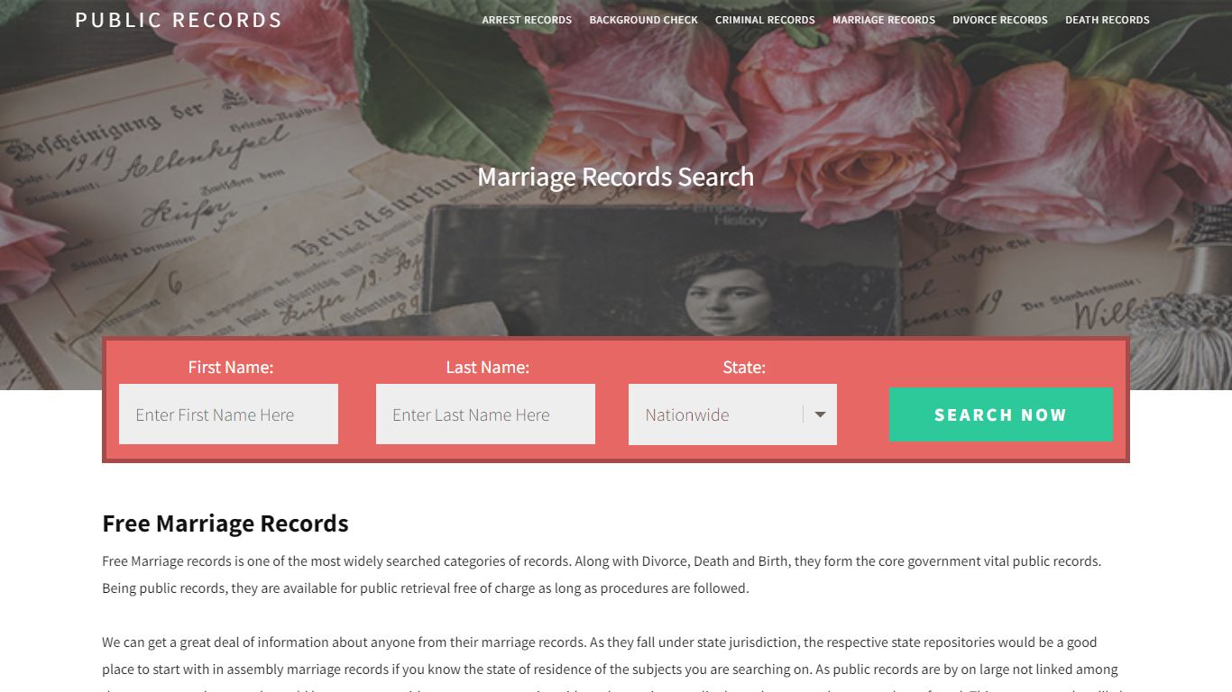 Free Marriage Records | Enter Name and Search. 14Days Free - Public Records